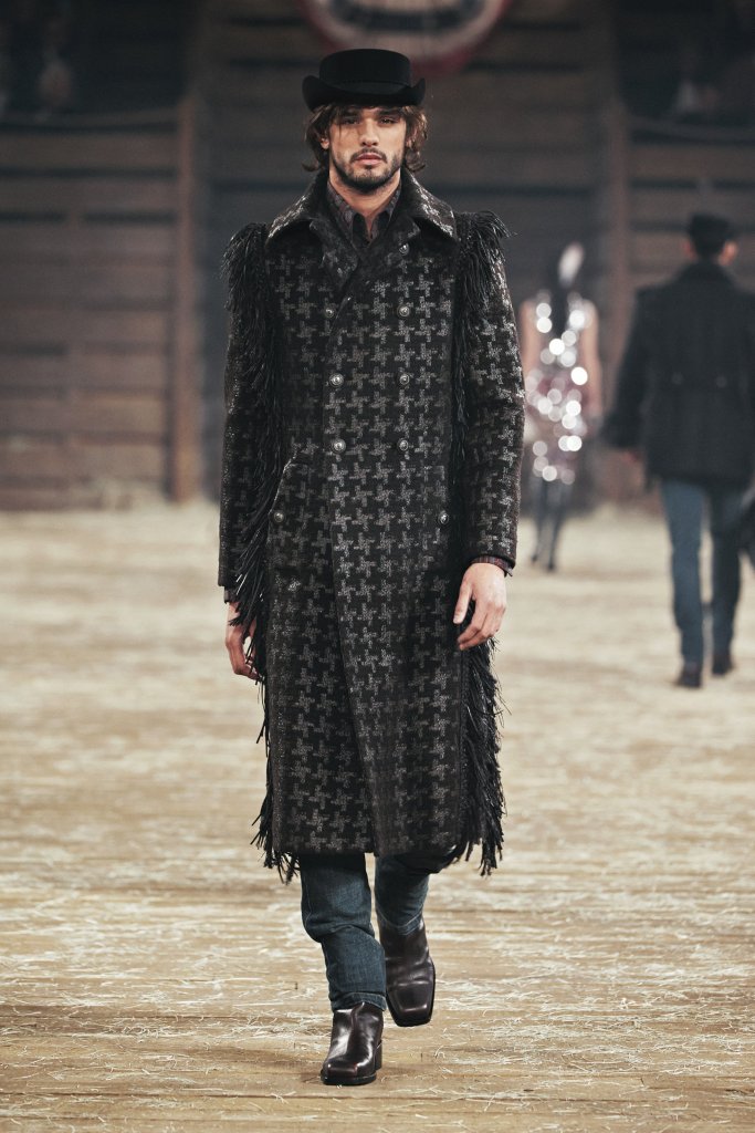 早秋2014早秋 香奈儿 法国 巴黎 男装 毛呢大衣 外套 服装
