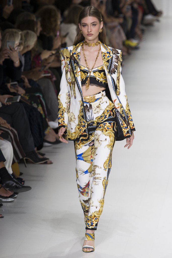 范思哲 versace 2018春夏高级成衣发布秀 milan spring 2018