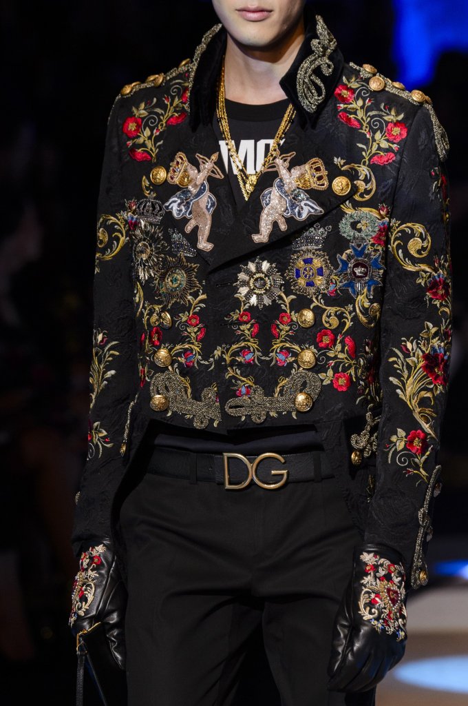 杜嘉班纳男装 新款,杜嘉班纳男装新款 杜嘉班纳 dolce & gabbana 2018/19秋冬男装发布秀(细节) - milan