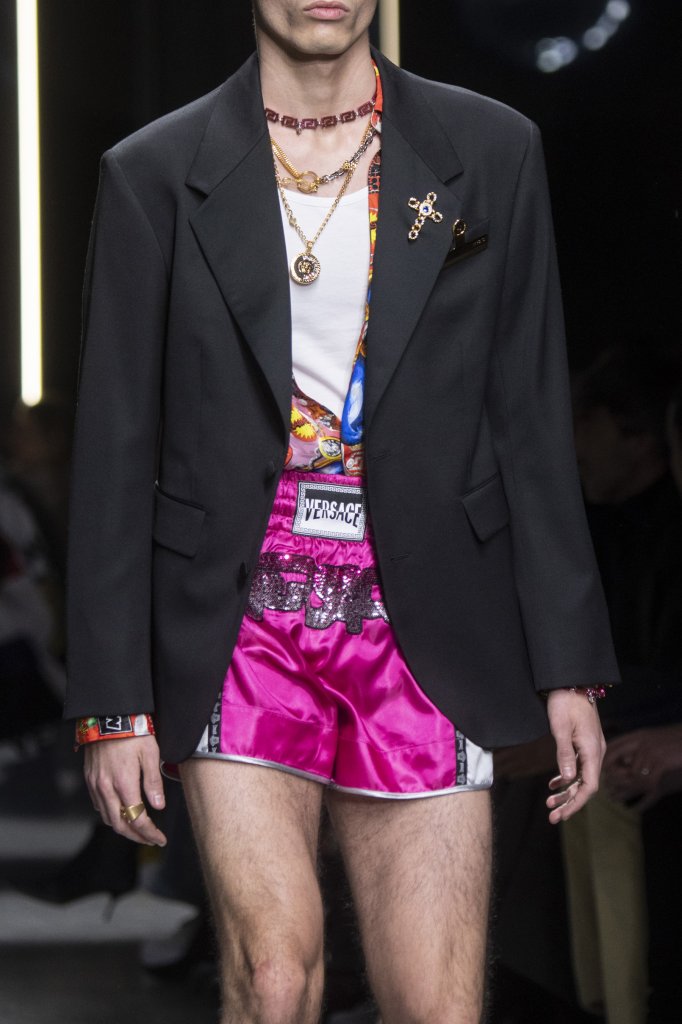 范思哲 versace 2019/20秋冬男装发布秀(细节) - milan fall 2019