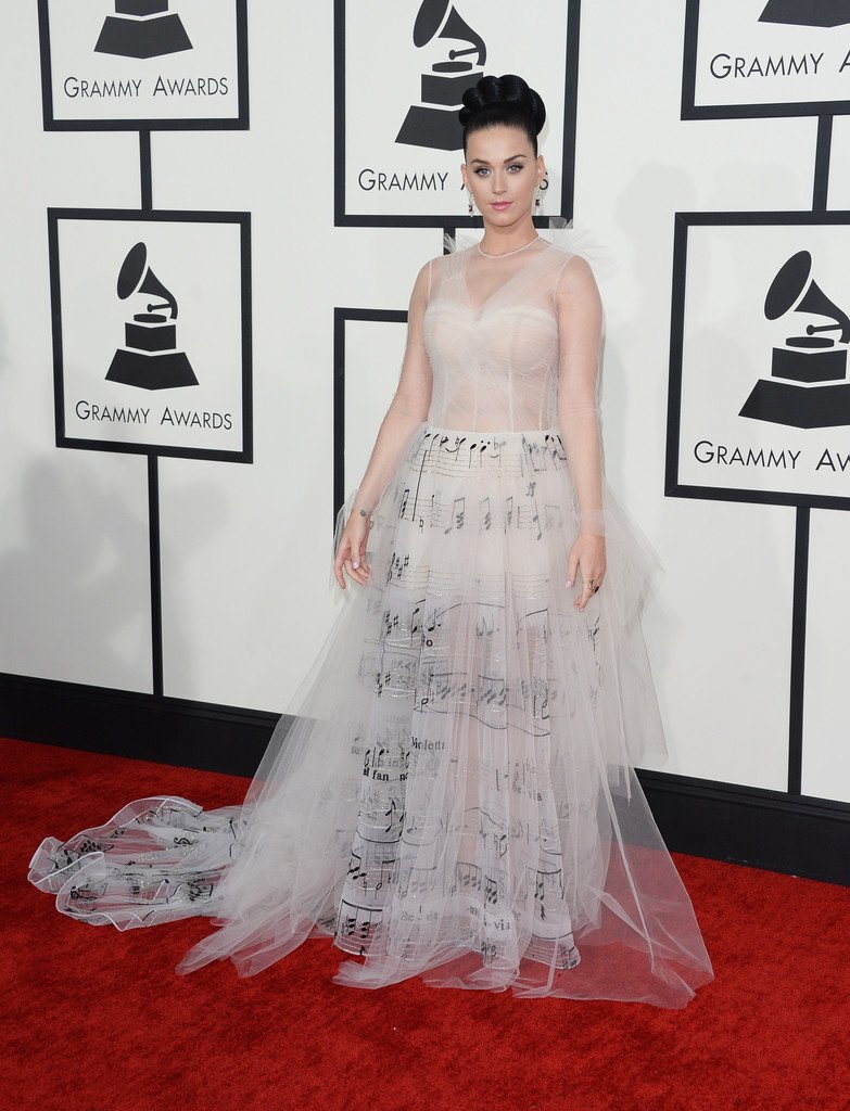 凯蒂·佩里 katy perry 亮相2014年第56届格莱美颁奖典礼