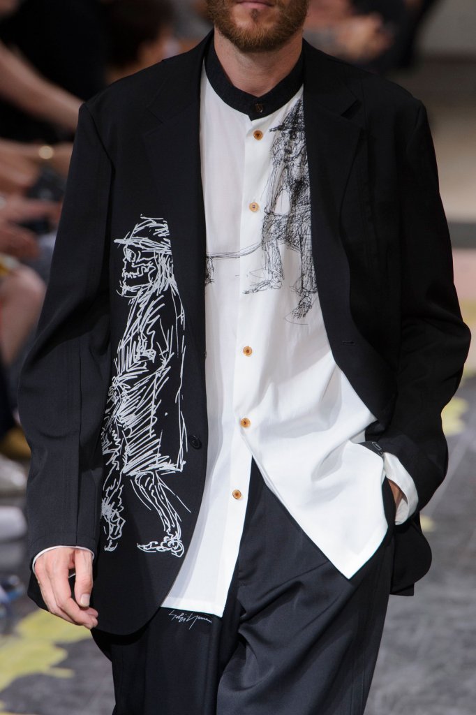 2016春夏 山本耀司 日本 东京 秀场细节 男装