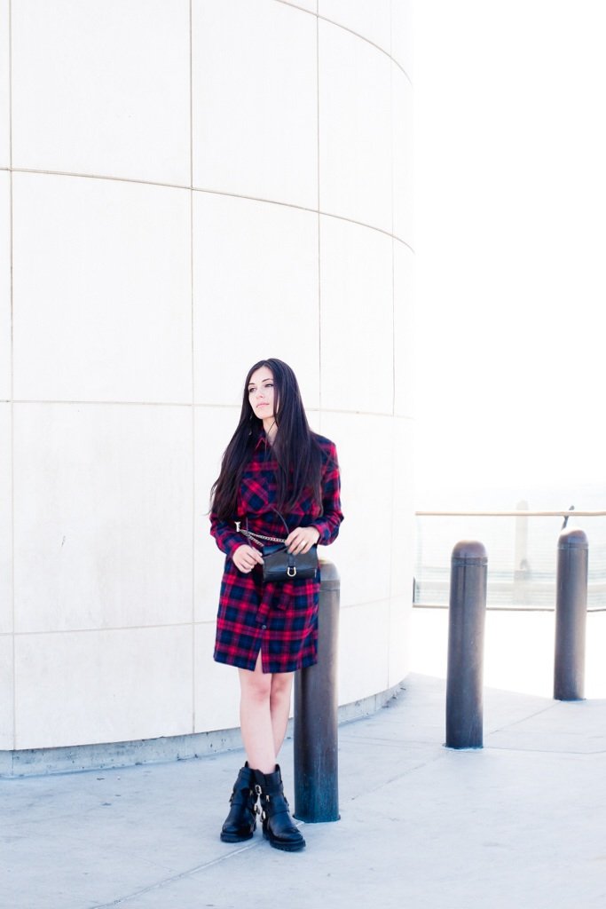 UNIQLO Flannel Shirt Dress