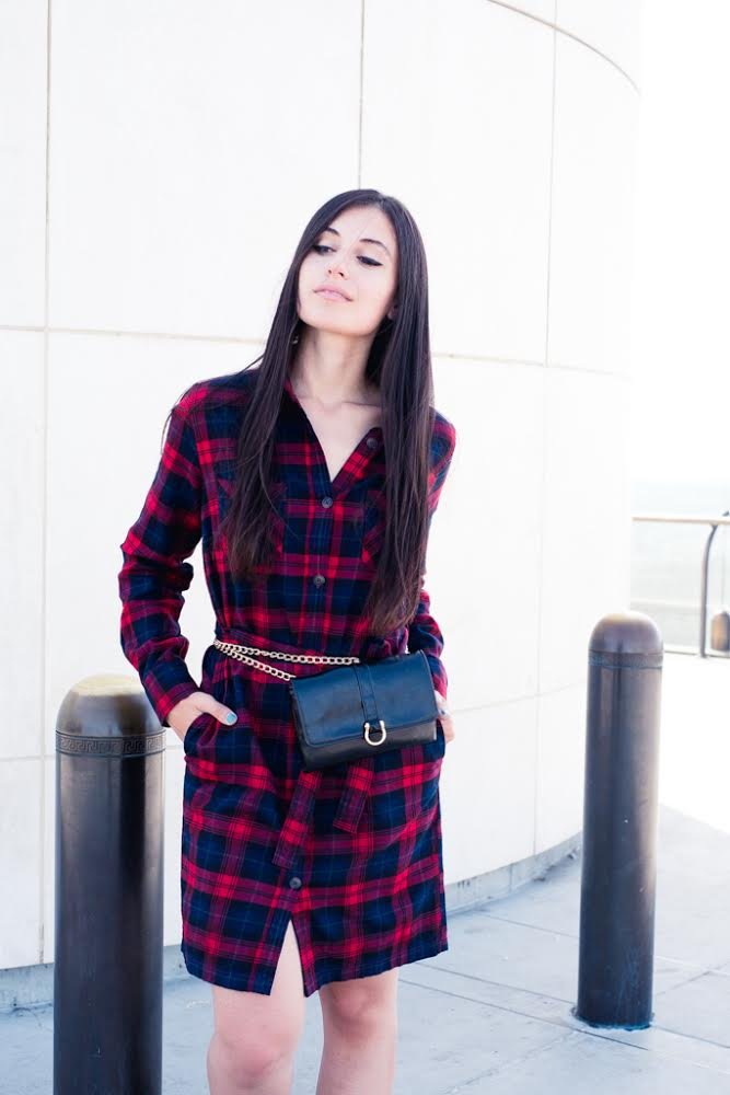 UNIQLO Flannel Shirt Dress