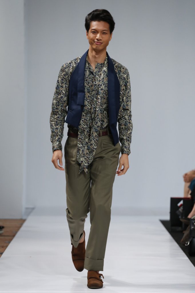 2016春夏 新加坡 男装 印花衬衫 上衣 服装 斜纹棉布裤 裤子/短裤