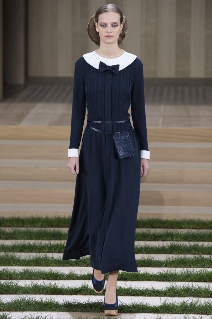 2016春夏高级定制 香奈儿 法国 巴黎 女装 日装连衣裙 裙子 服装 长裙