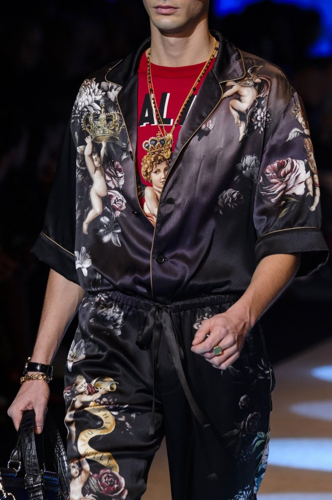 杜嘉班纳 dolce gabbana 2018/19秋冬男装发布秀(细节 milan