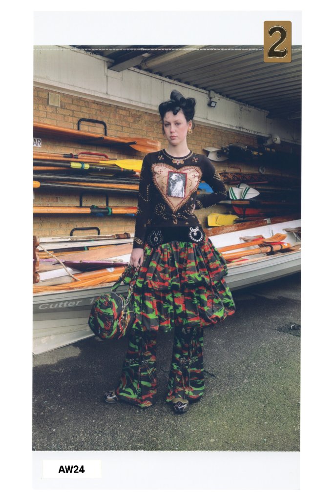  Chopova Lowena Chopova Lowena Lookbook 2024/25秋冬 2024/25 A/W 女装 圆领毛衣 Crewneck Sweater 伞裙 Full Skirt 印花长裤 Print Pants 女装