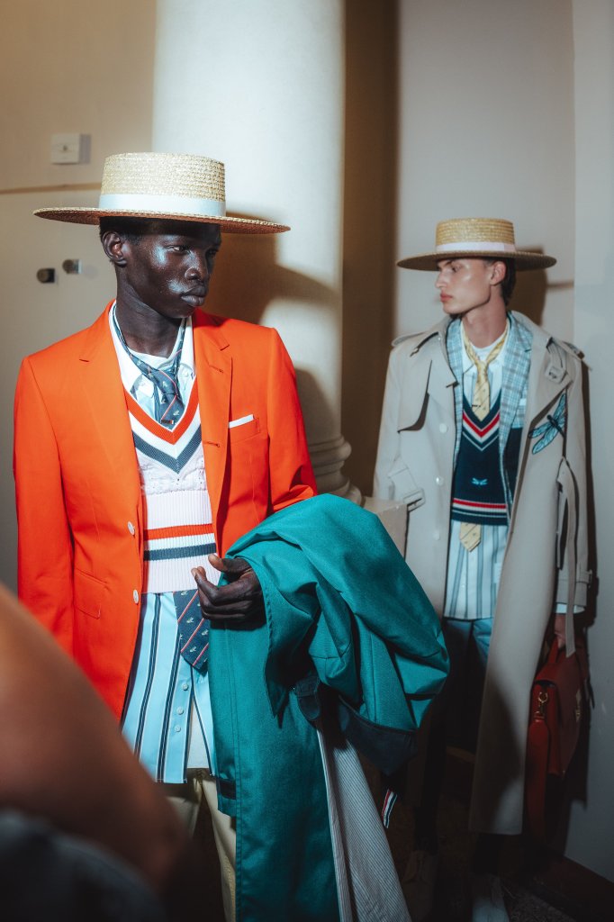 桑姆&middot;布郎尼 Thom Browne 2027春夏男装秀(后台妆容) - Milan Spring 2027