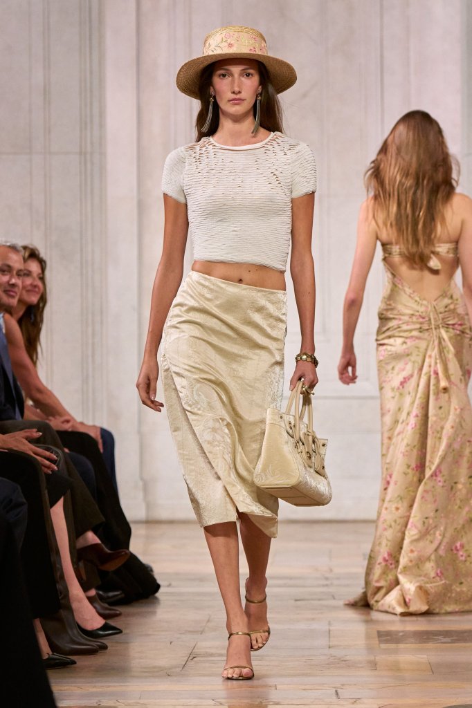 拉夫·劳伦 Ralph Lauren 美国 U.S.A 纽约 New York City 走秀(Runway) 2027春夏 2027 S/S 女装 铅笔裙 Pencil Skirt 女装